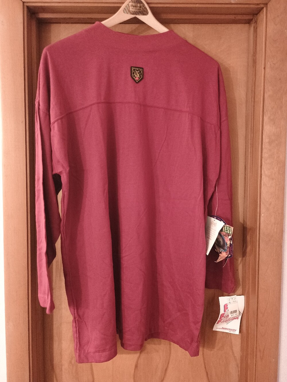 NWT Vintage Gitano Plus Maroon in Long-Sleeve Mock Turtleneck Shirt Burgundy 24W